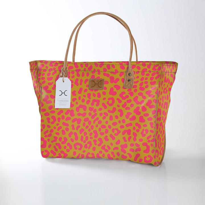 Thandana Laminated Fabric Large Beach Bag - KaryKase