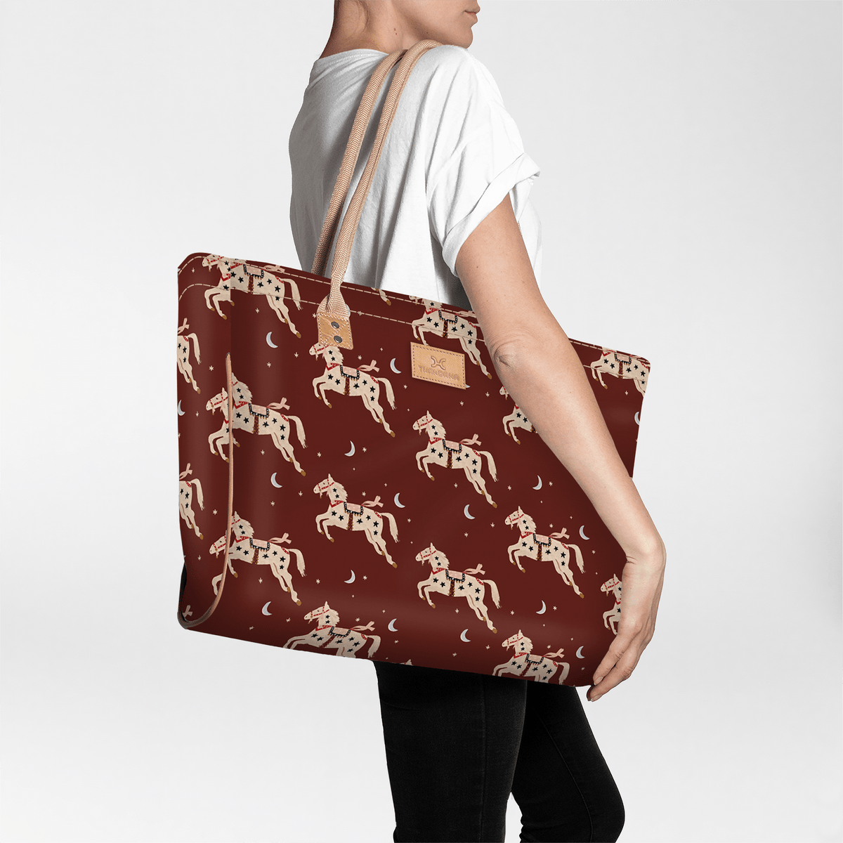 Thandana Laminated Fabric Large Beach Bag - KaryKase