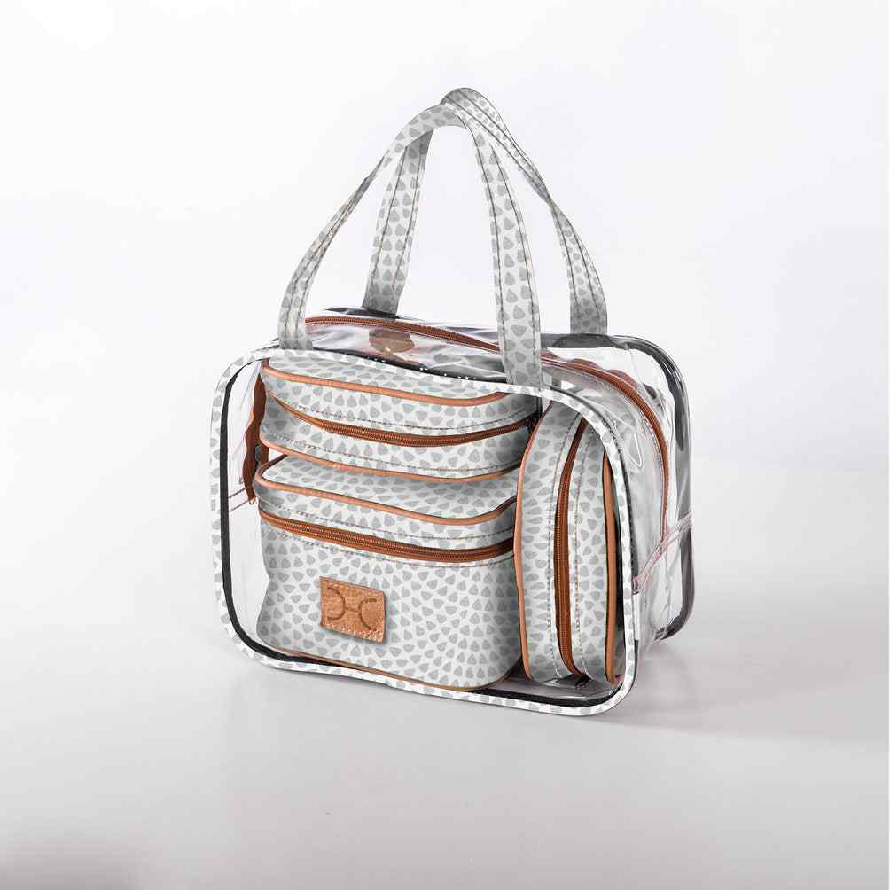 Thandana Laminated Fabric Maxi Cosmetic Set - KaryKase