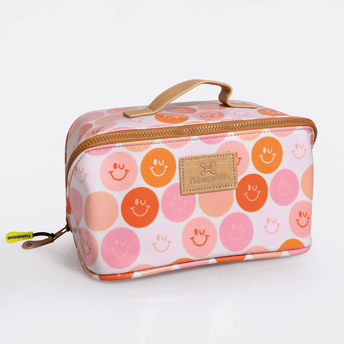 Thandana Laminated Fabric Side Mouth Maxi Vanity Bag - KaryKase