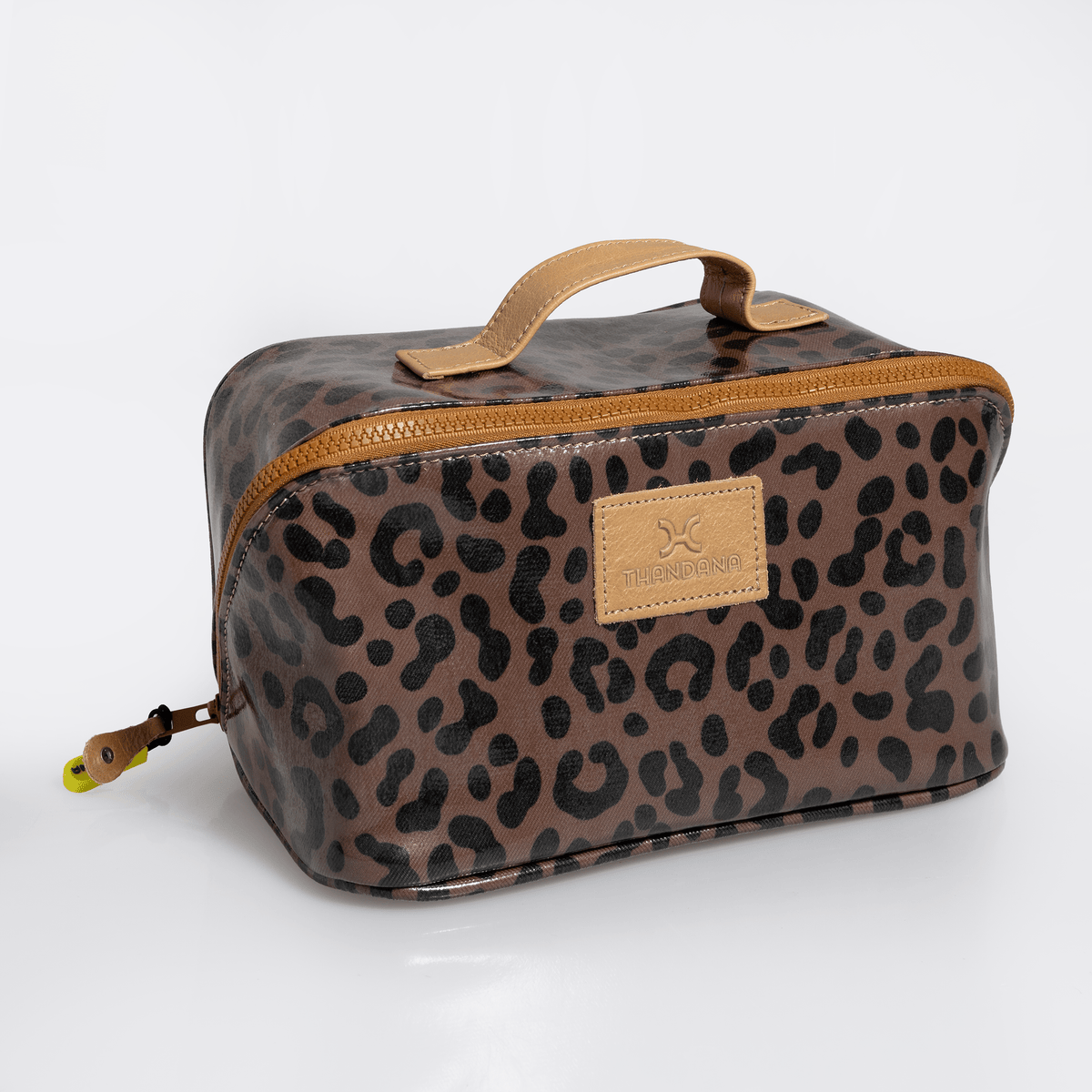 Thandana Laminated Fabric Side Mouth Maxi Vanity Bag - KaryKase