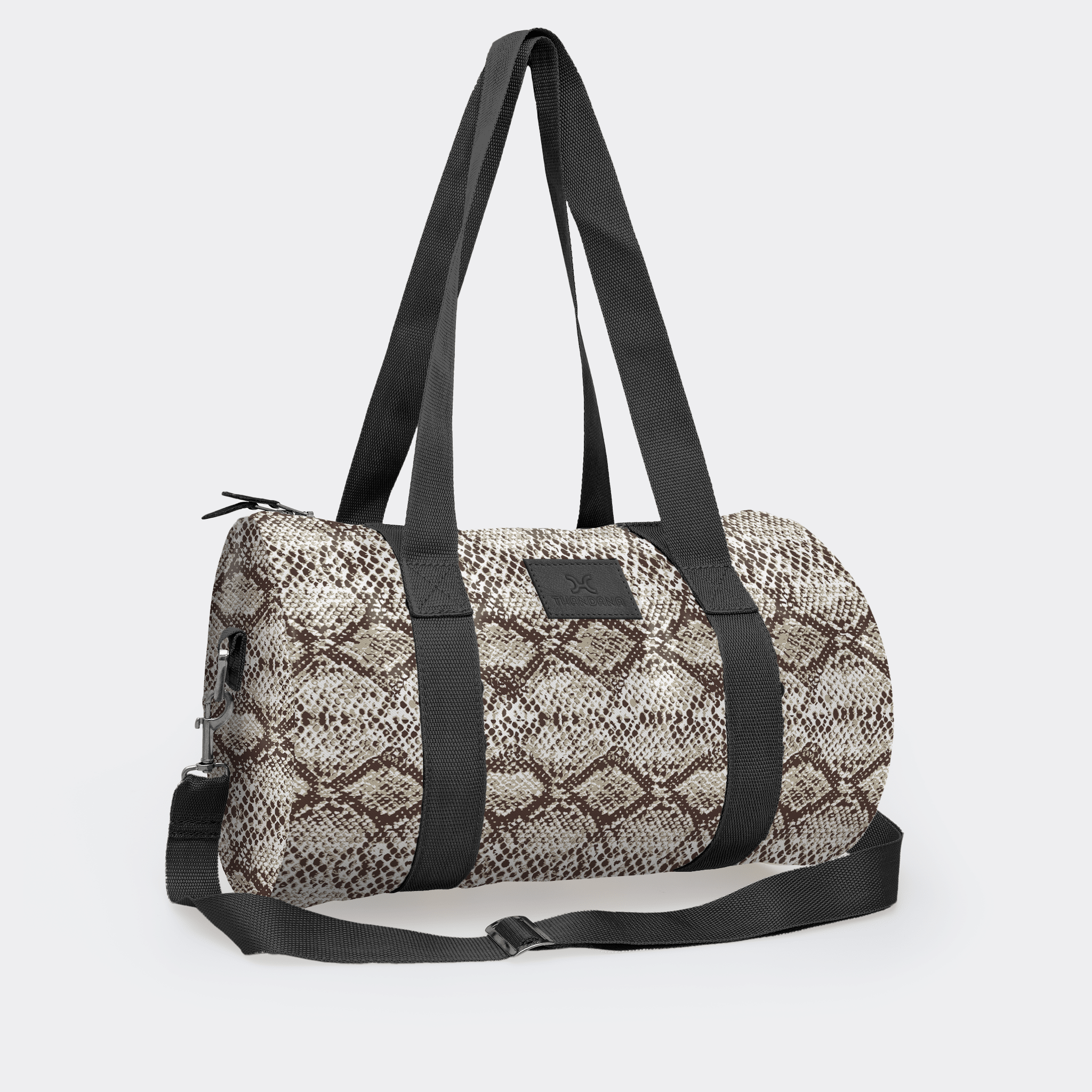 Thandana Laminated Fabric Sports & Gym Bag - Black Trim - KaryKase