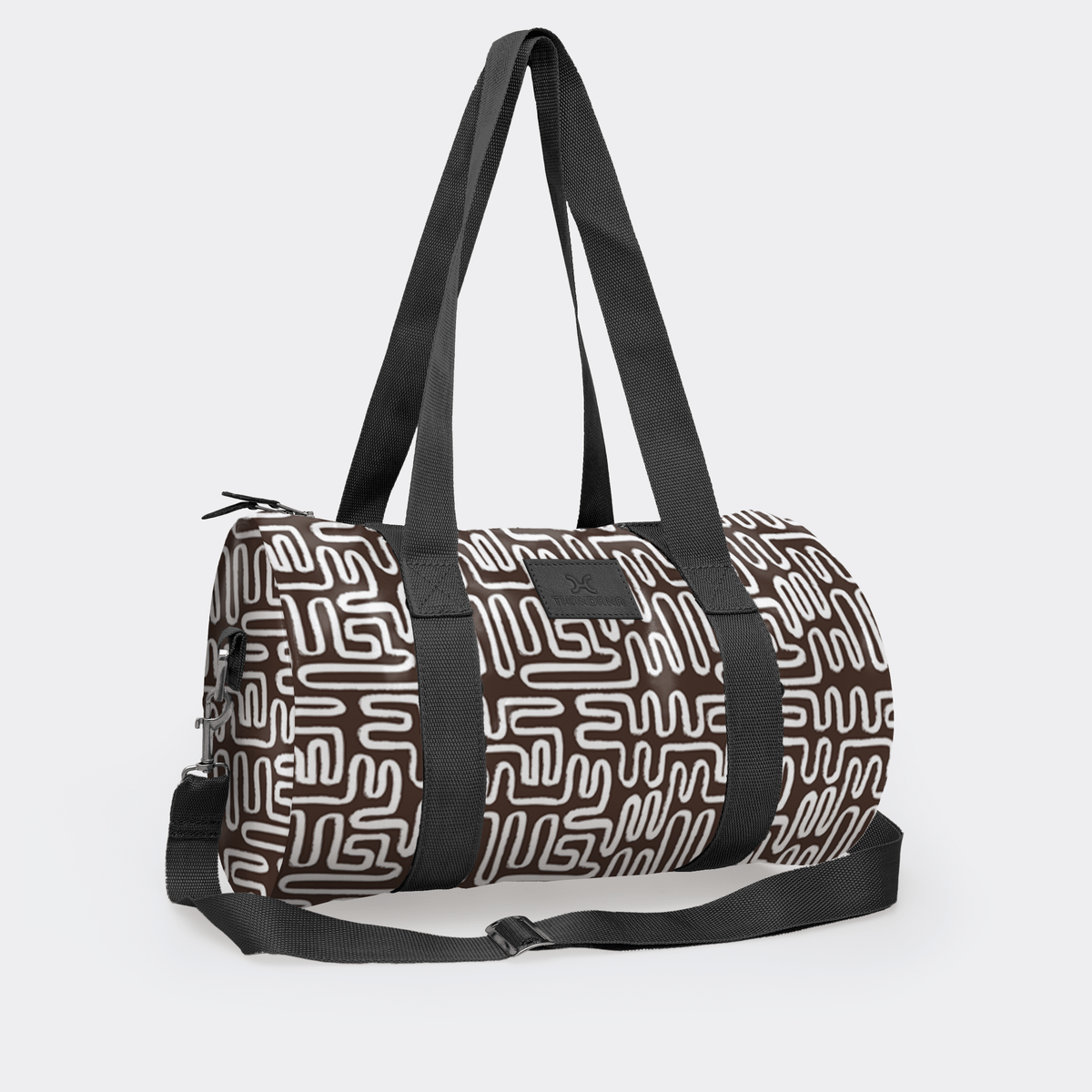 Thandana Laminated Fabric Sports & Gym Bag - Black Trim - KaryKase