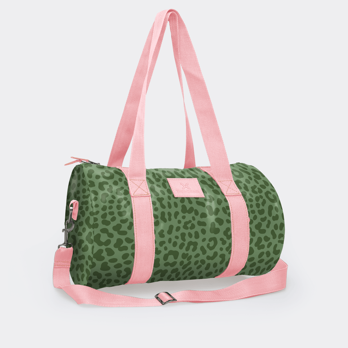 Thandana Laminated Fabric Sports & Gym Bag - Pink Trim - KaryKase