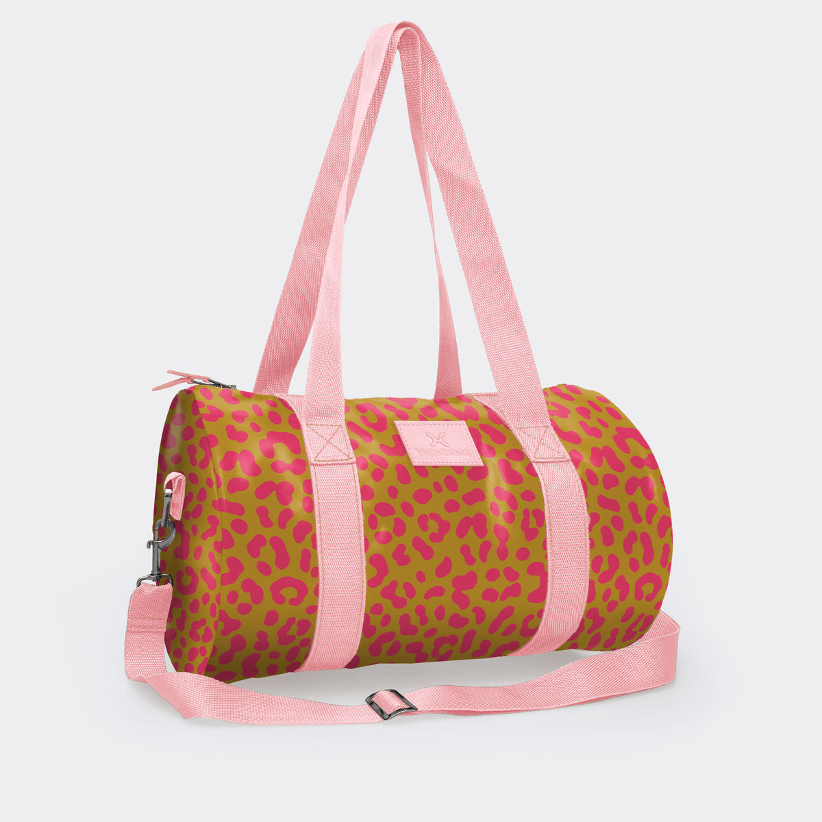 Thandana Laminated Fabric Sports & Gym Bag - Pink Trim - KaryKase