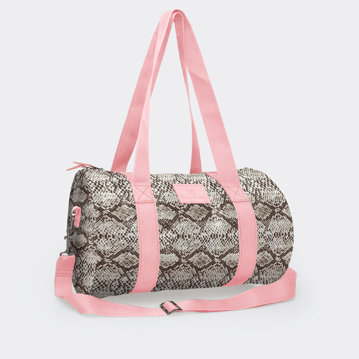 Thandana Laminated Fabric Sports & Gym Bag - Pink Trim - KaryKase