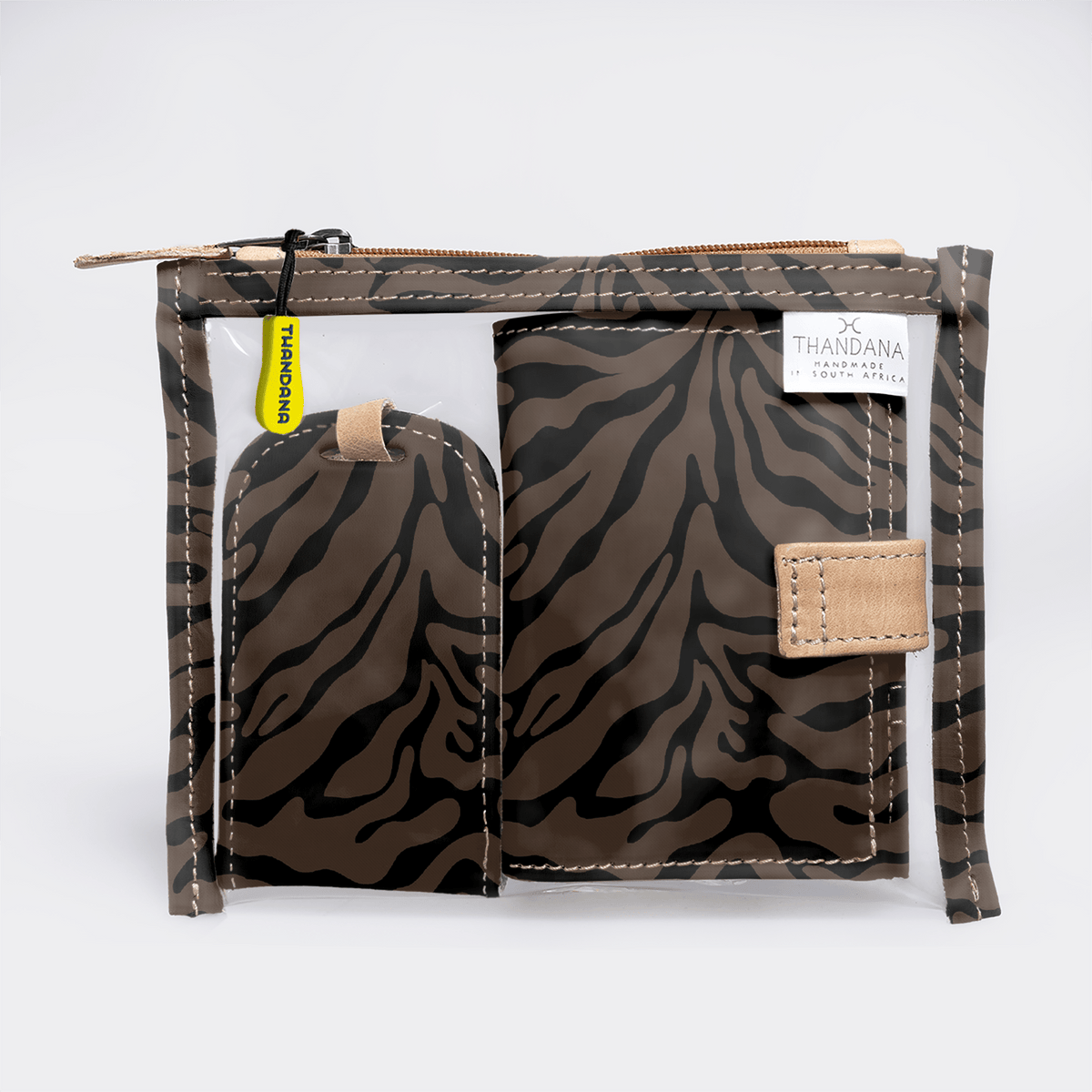 Thandana Laminated Fabric Travel Set - KaryKase