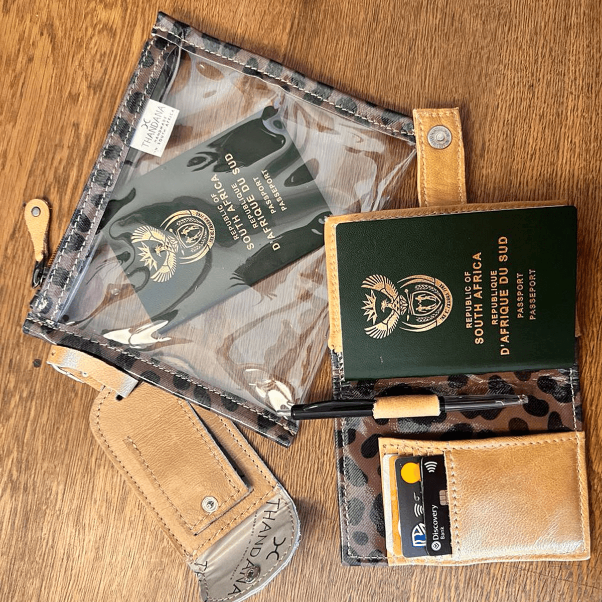 Thandana Laminated Fabric Travel Set - KaryKase