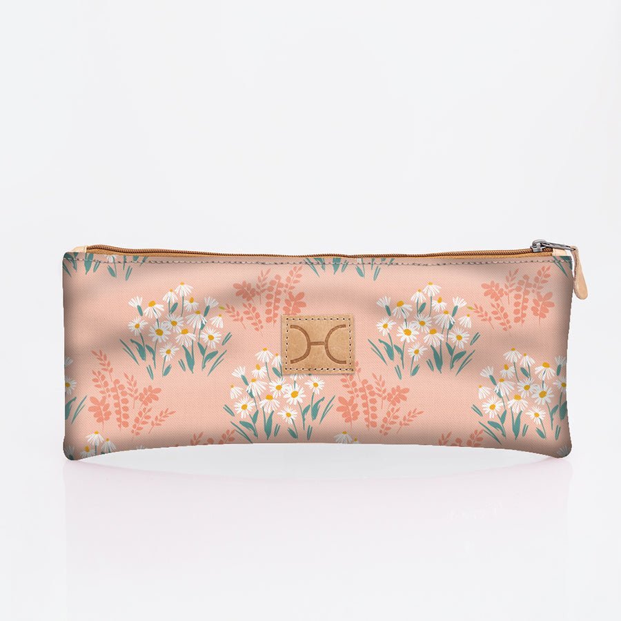 Thandana Laminated Fabric Triple Zip Pencil Case - KaryKase