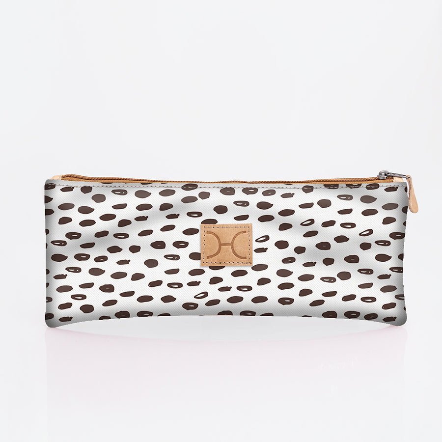 Thandana Laminated Fabric Triple Zip Pencil Case - KaryKase