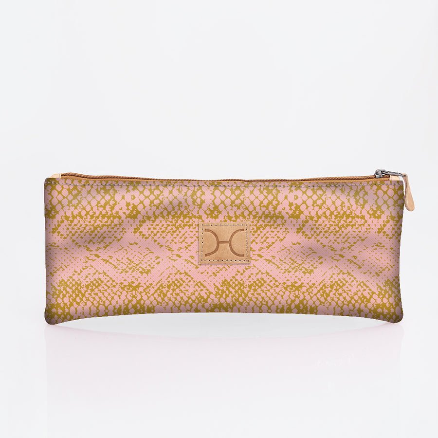 Thandana Laminated Fabric Triple Zip Pencil Case - KaryKase