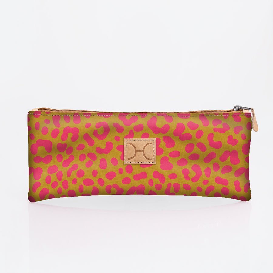 Thandana Laminated Fabric Triple Zip Pencil Case - KaryKase