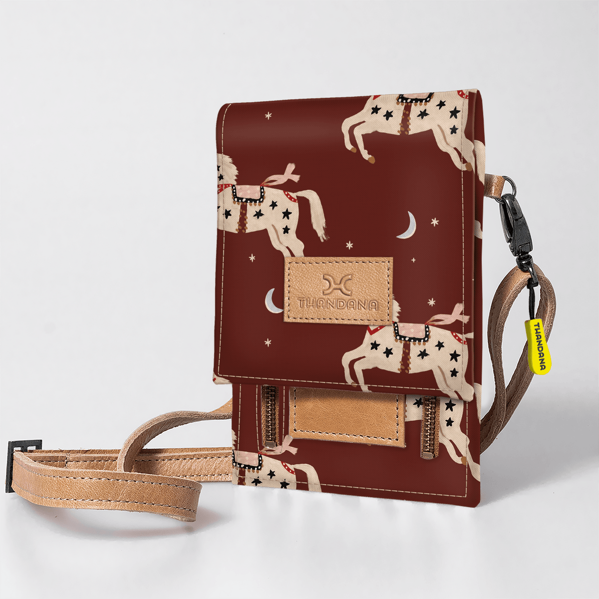 Thandana Laminated Fabric Urban Cellphone Sling - KaryKase