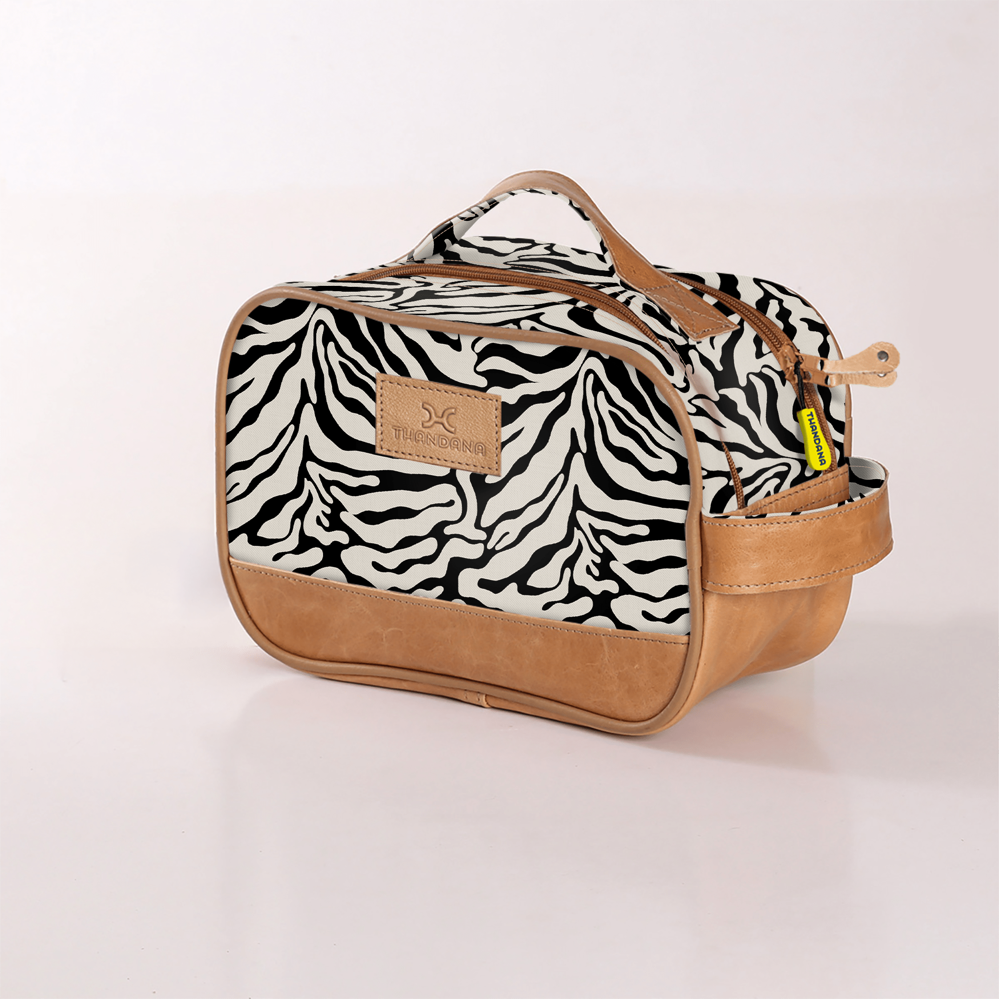 Thandana Laminated Fabric Vanity Bag - KaryKase