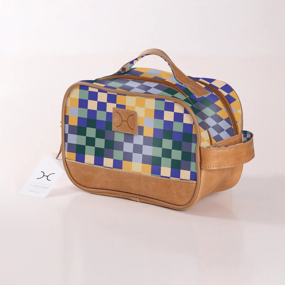 Thandana Laminated Fabric Vanity Bag - KaryKase