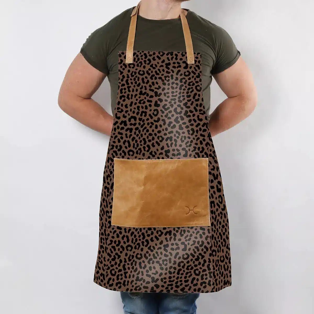 Thandana Laminated Fabric with Leather Pouch Apron | New Designs - KaryKase