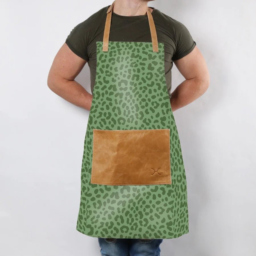 Thandana Laminated Fabric with Leather Pouch Apron | New Designs - KaryKase