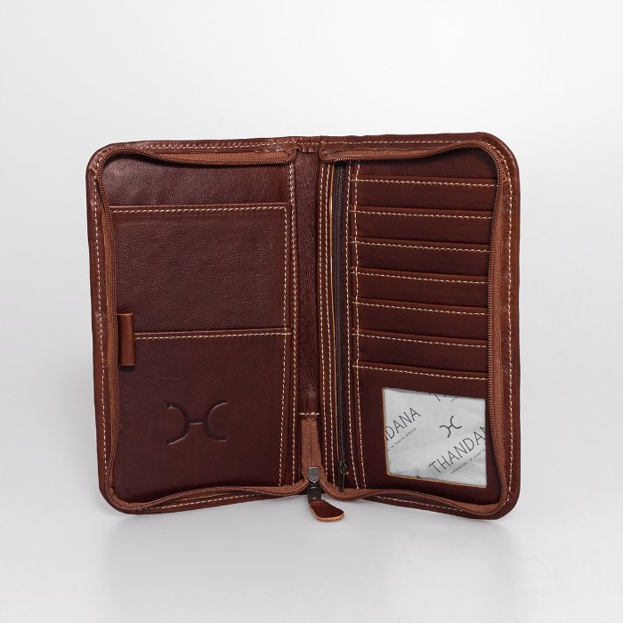 Thandana Large Leather Travel Wallet - KaryKase