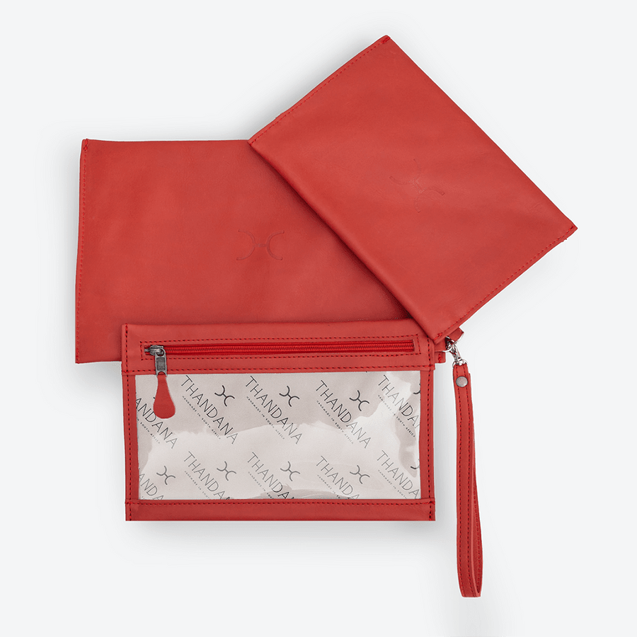 Thandana Leather 3in1 Accessory Pouches - KaryKase