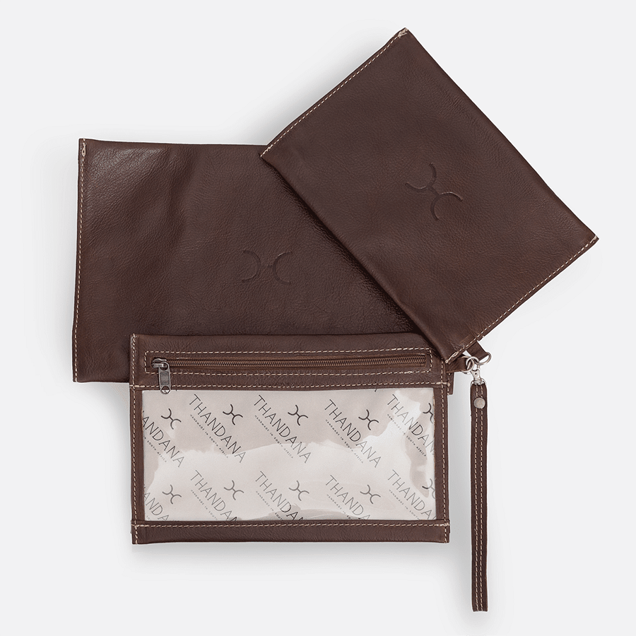 Thandana Leather 3in1 Accessory Pouches - KaryKase