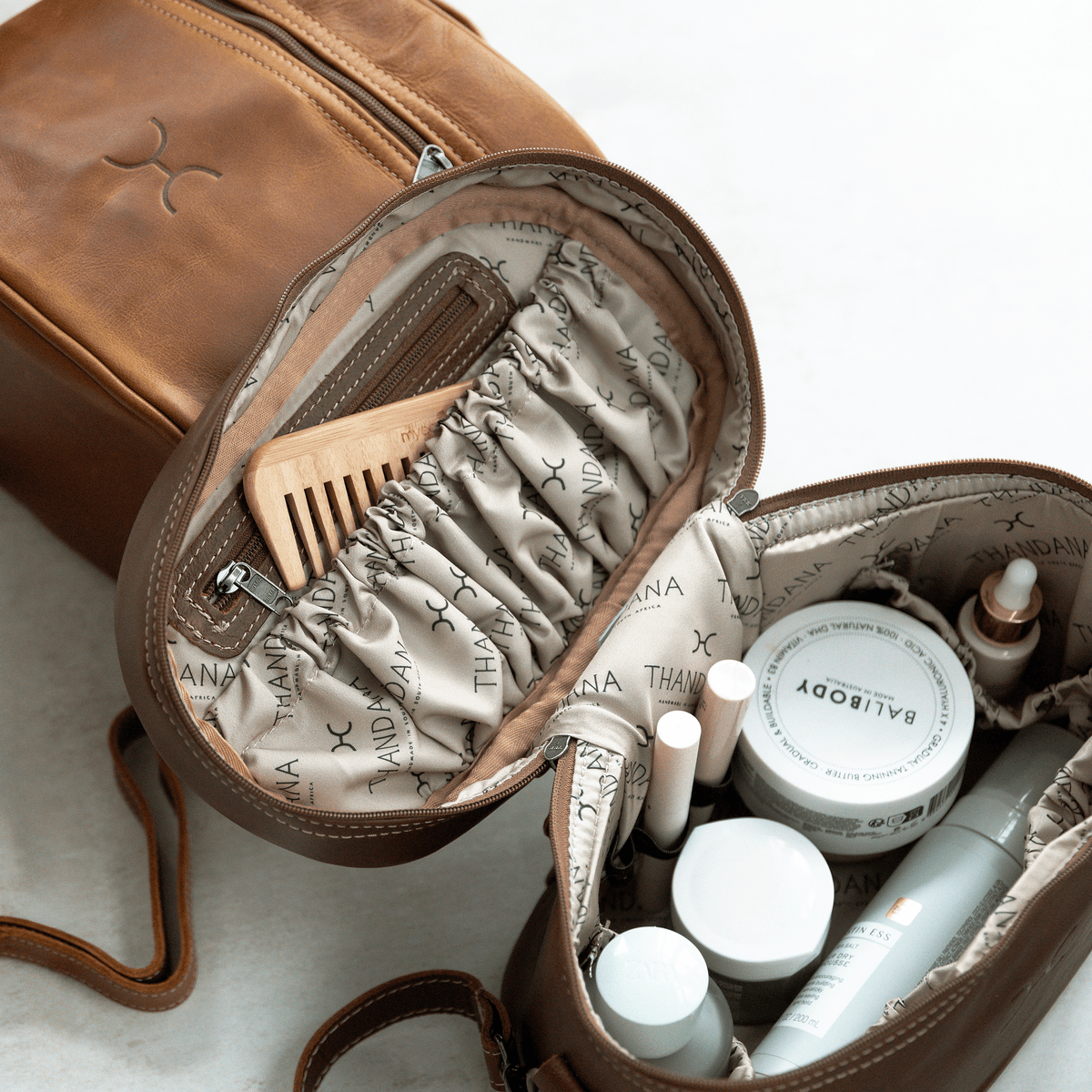 Thandana Leather Bougie Vanity Bag - KaryKase