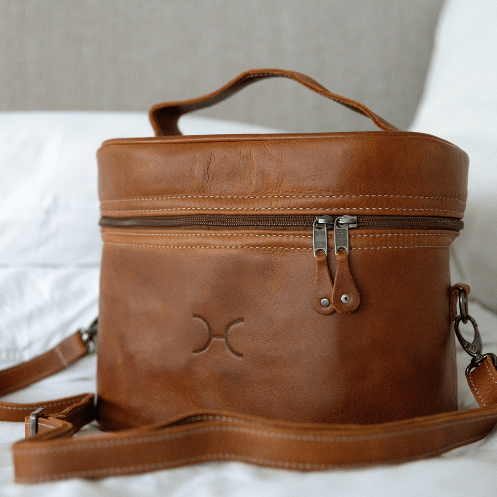 Thandana Leather Bougie Vanity Bag - KaryKase