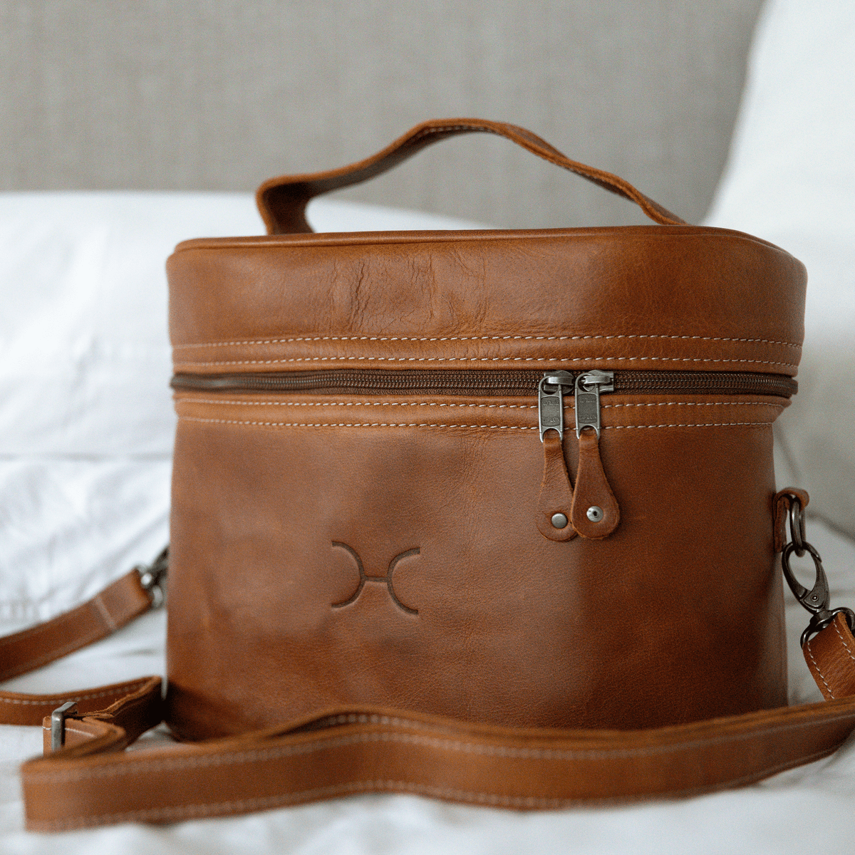 Thandana Leather Bougie Vanity Bag - KaryKase