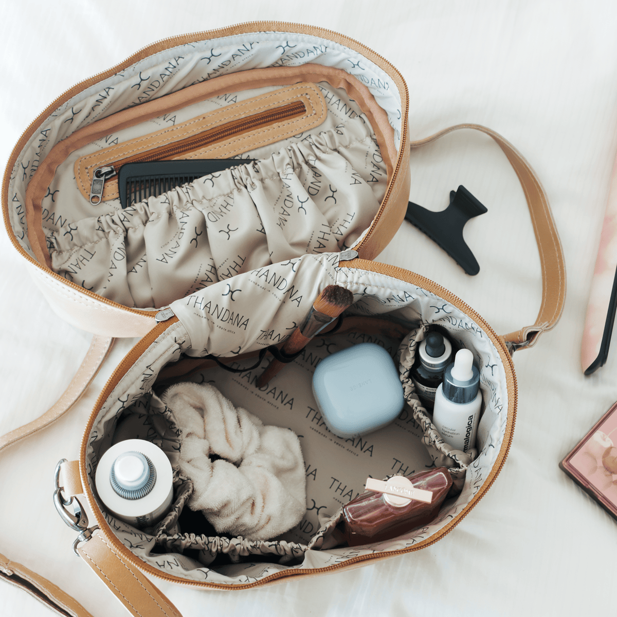Thandana Leather Bougie Vanity Bag - KaryKase
