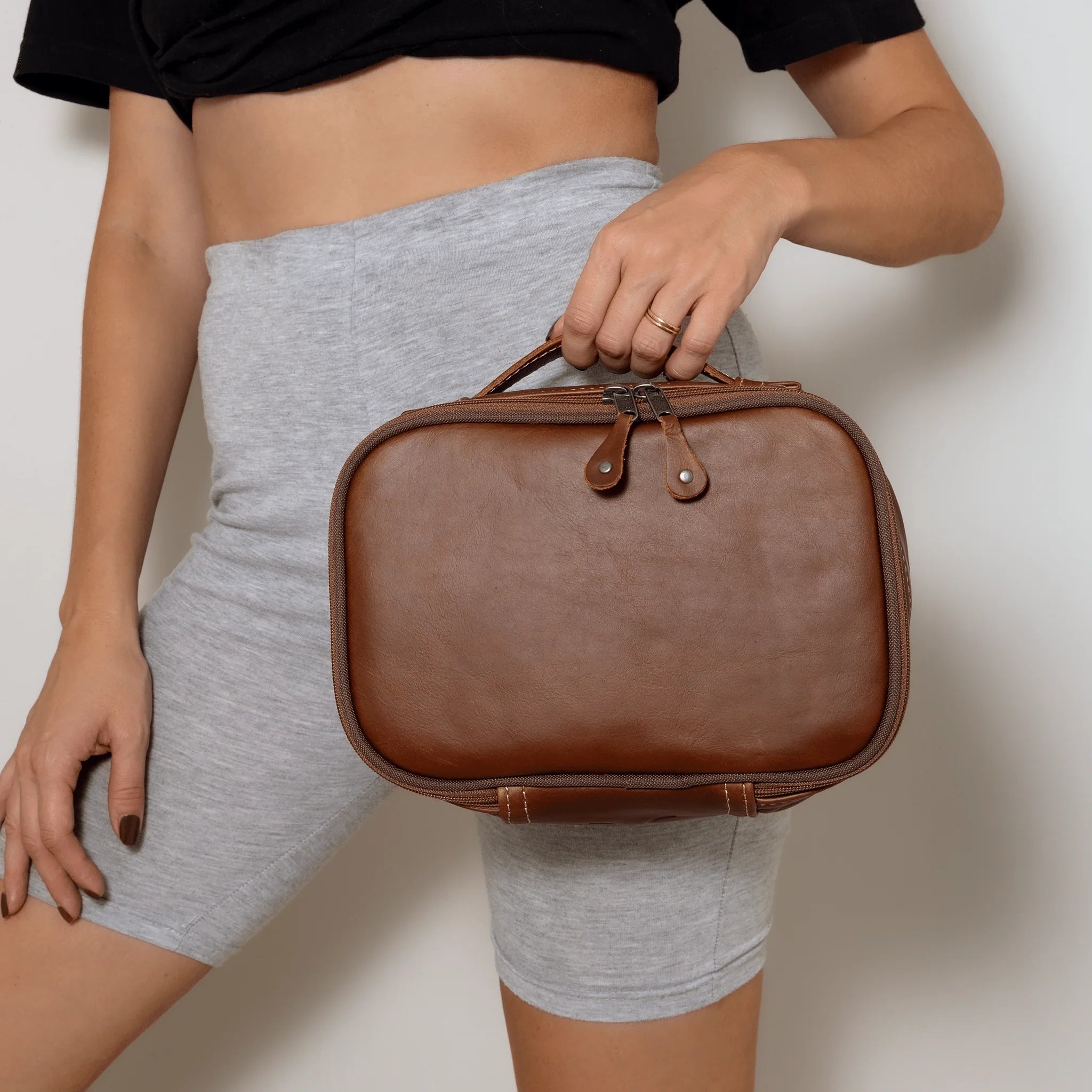 Thandana Leather Box Vanity Case - KaryKase