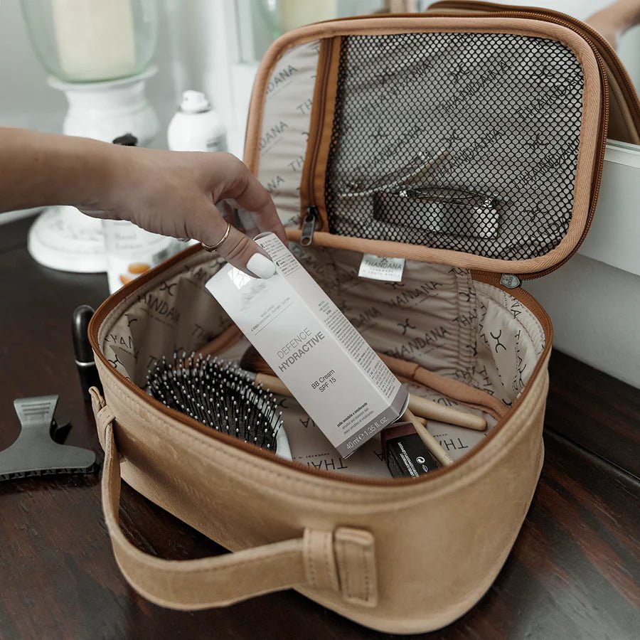 Thandana Leather Box Vanity Case - KaryKase
