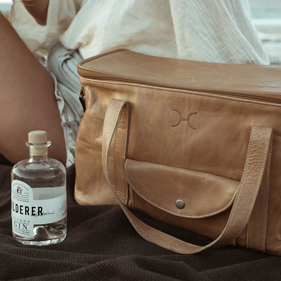 Thandana Leather Caddy Cooler Bag - KaryKase