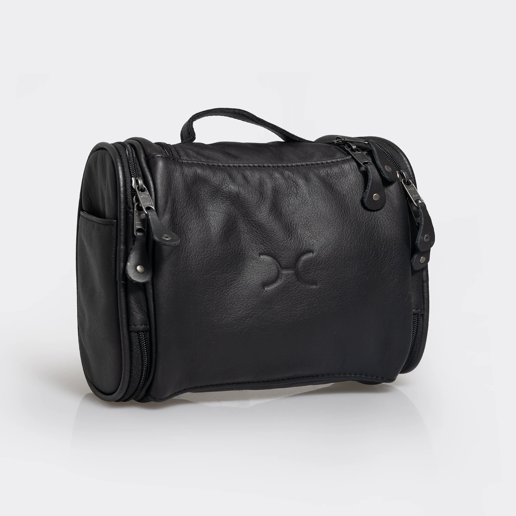 Thandana Leather Compact Travel Vanity Bag - KaryKase