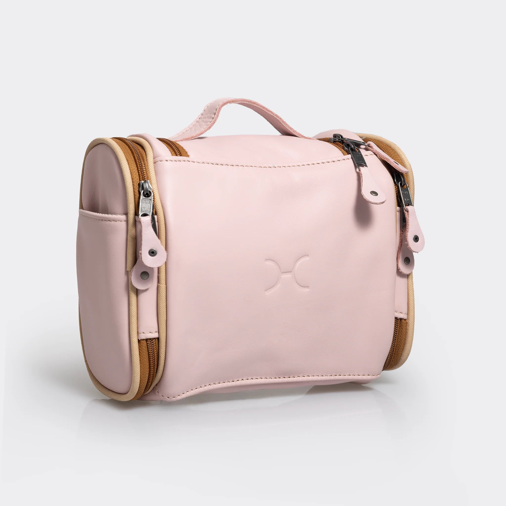 Thandana Leather Compact Travel Vanity Bag - KaryKase