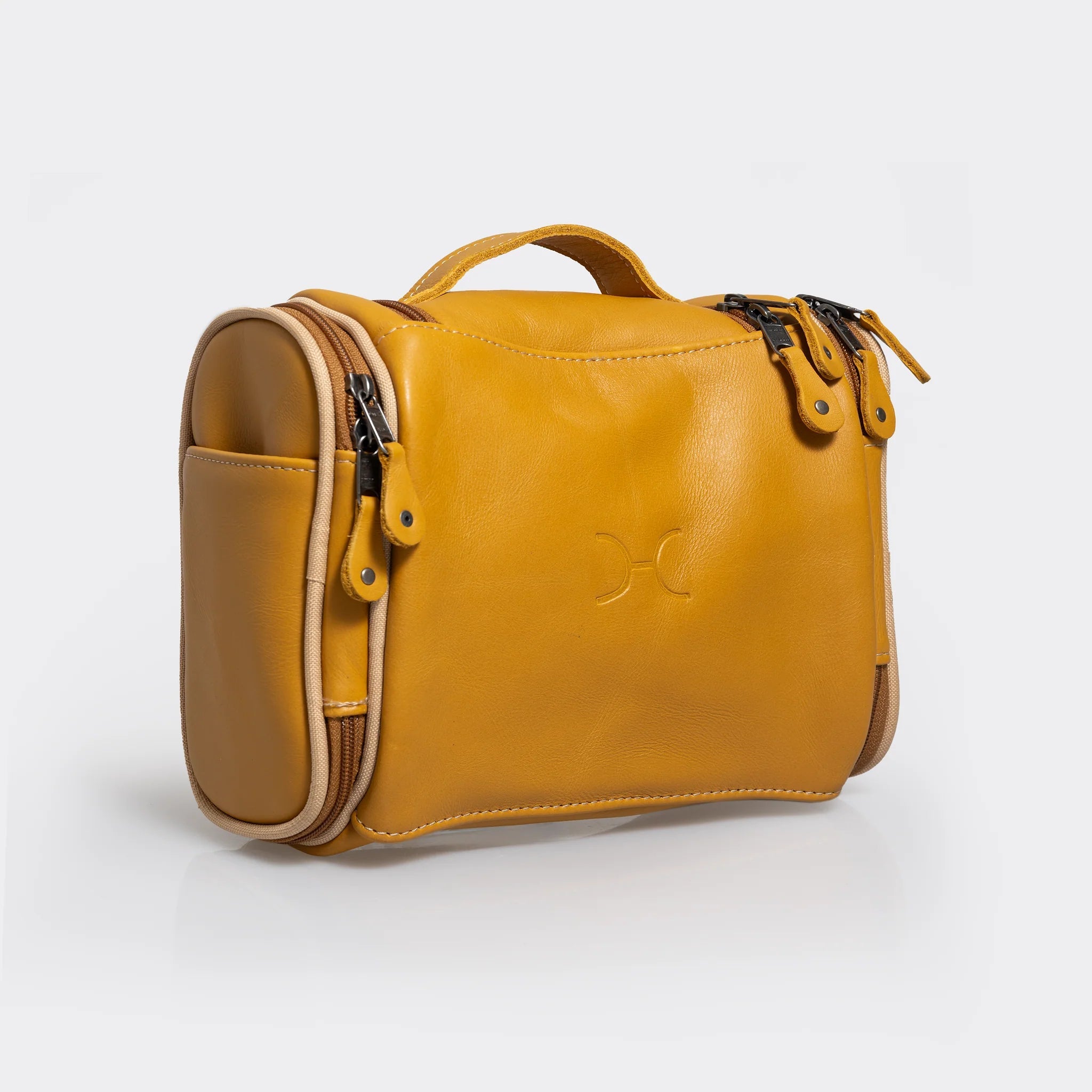 Thandana Leather Compact Travel Vanity Bag - KaryKase