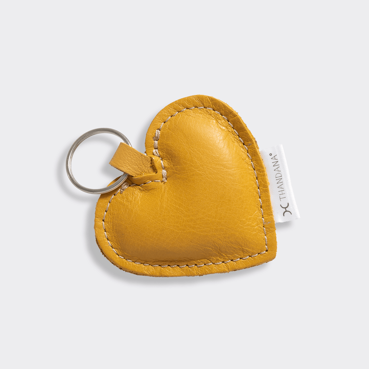 Thandana Leather Heart Key Ring - KaryKase