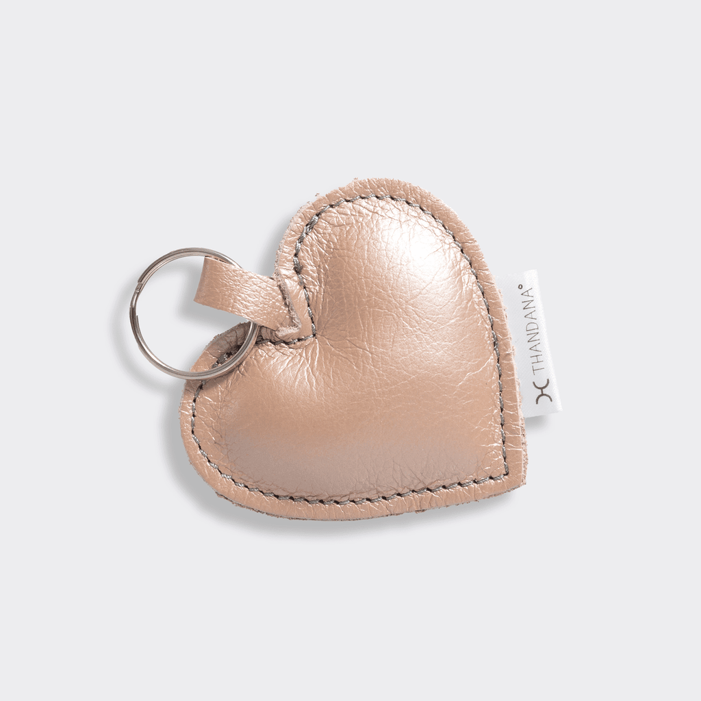 Thandana Leather Heart Key Ring - KaryKase