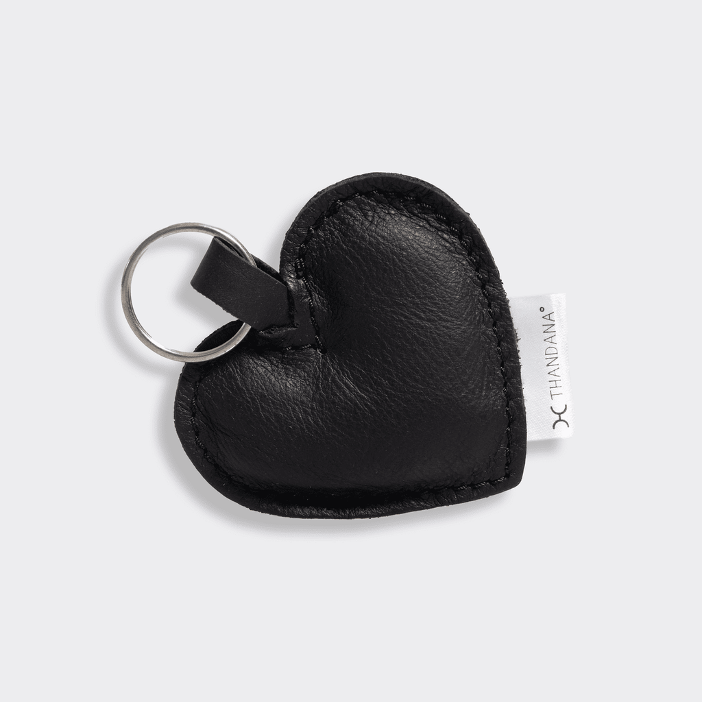 Thandana Leather Heart Key Ring - KaryKase