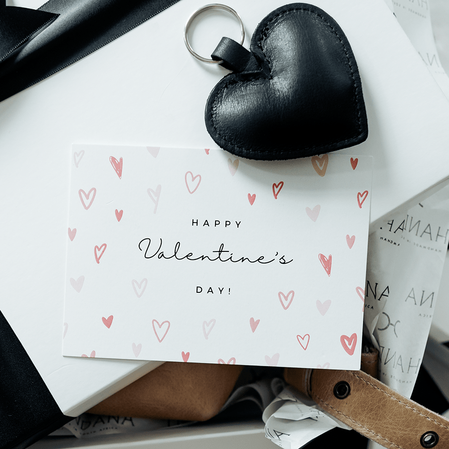 Thandana Leather Heart Key Ring - KaryKase