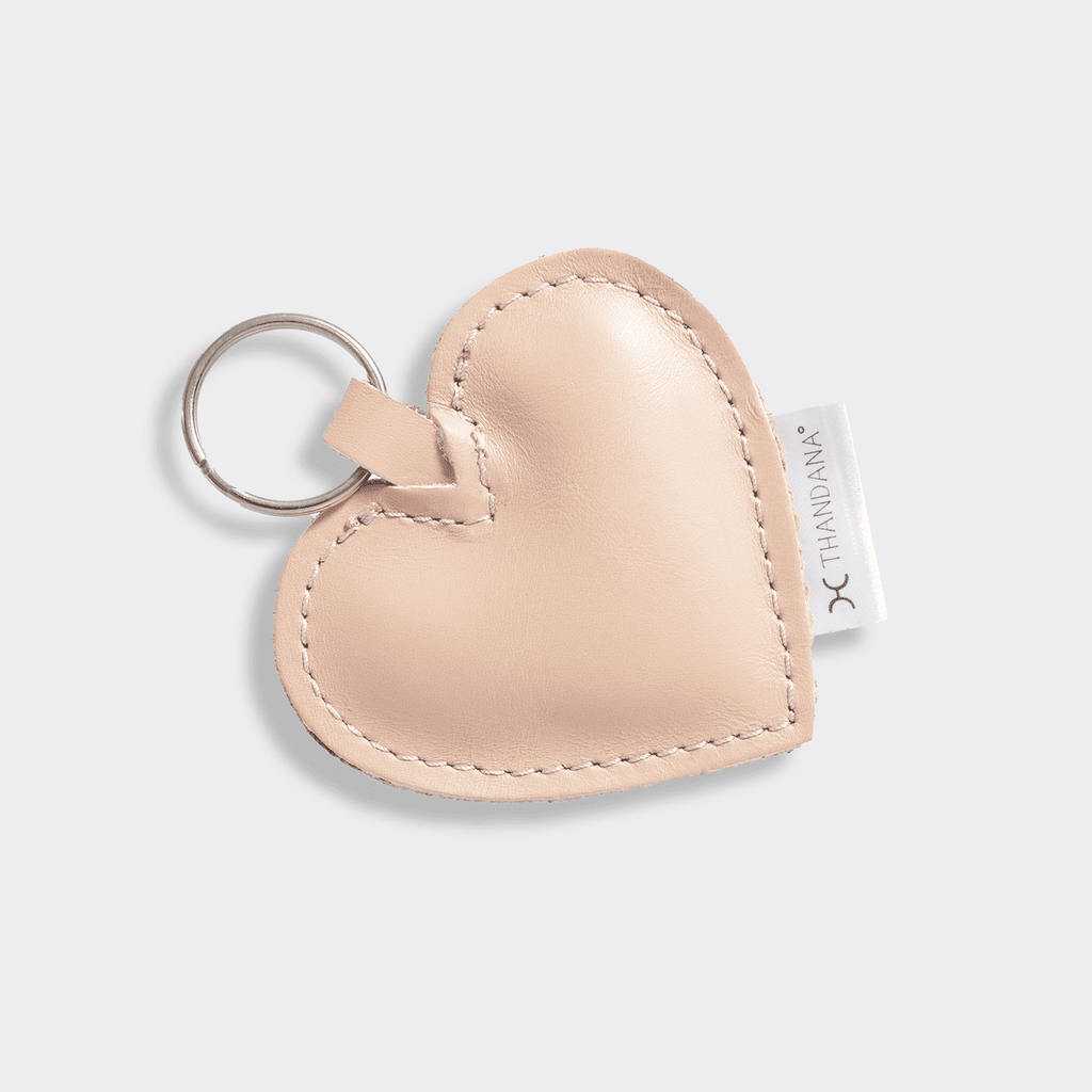Thandana Leather Heart Key Ring - KaryKase