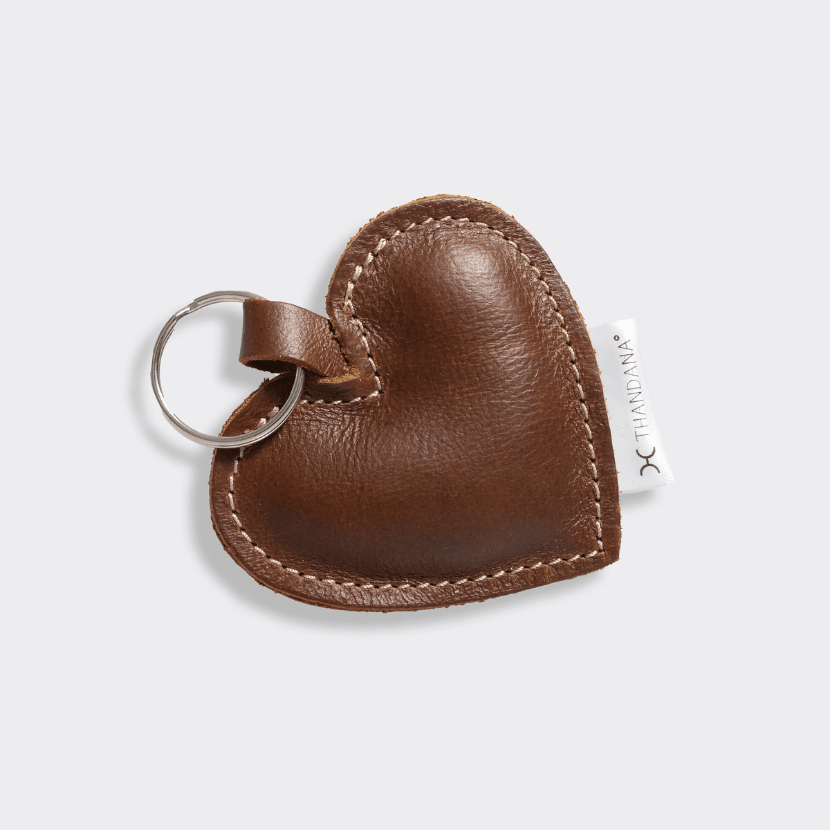 Thandana Leather Heart Key Ring - KaryKase