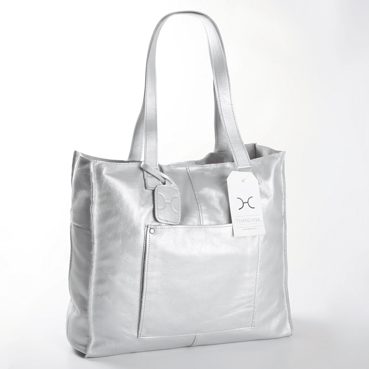 Thandana Leather Laptop Tote Handbag - KaryKase