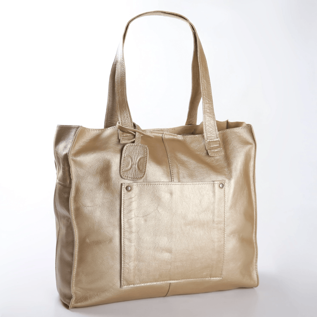Thandana Leather Laptop Tote Handbag - KaryKase