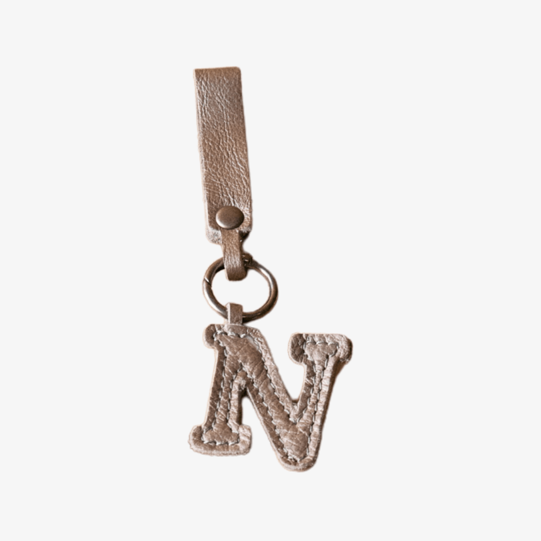 Thandana Leather Letter Key Ring - KaryKase