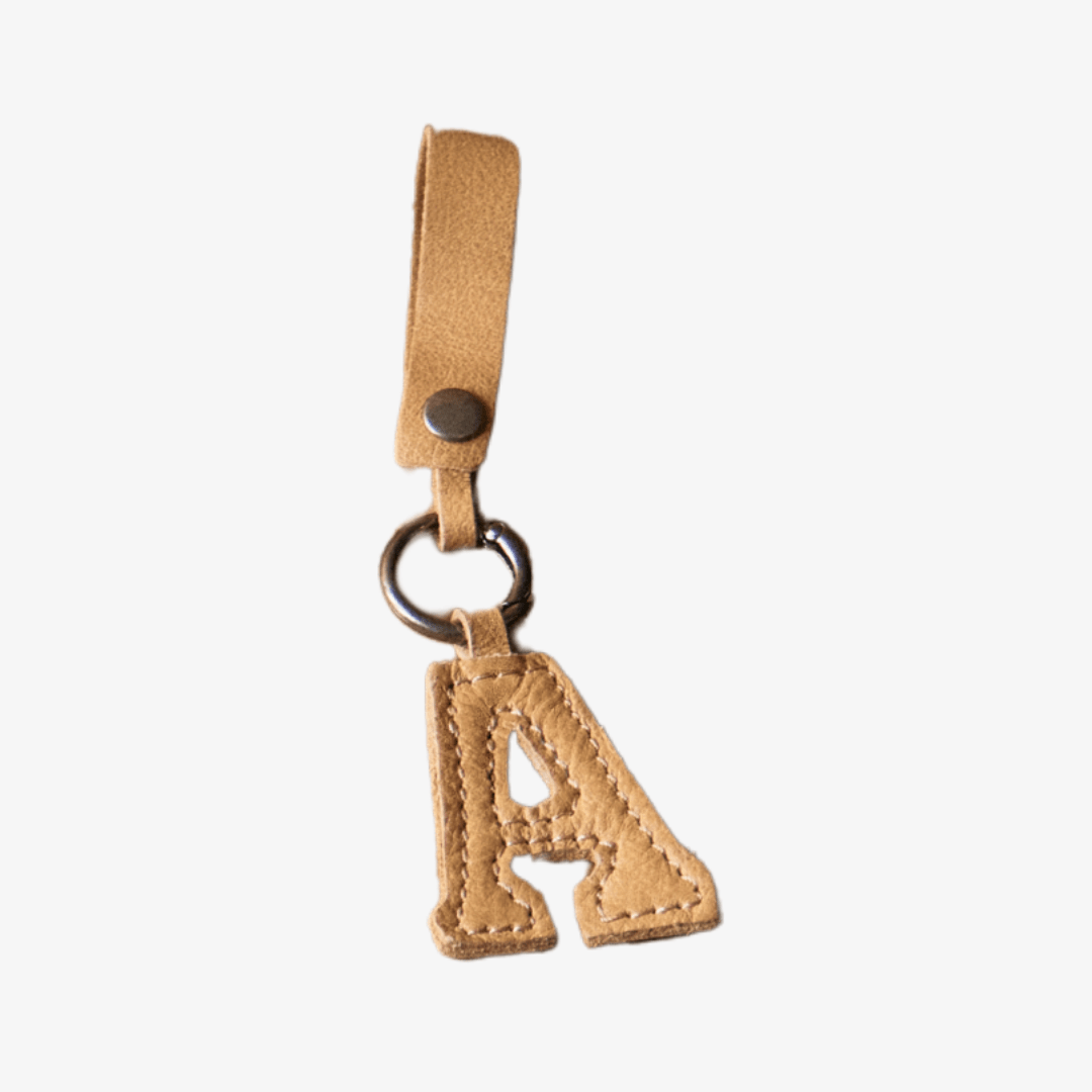 Thandana Leather Letter Key Ring - KaryKase