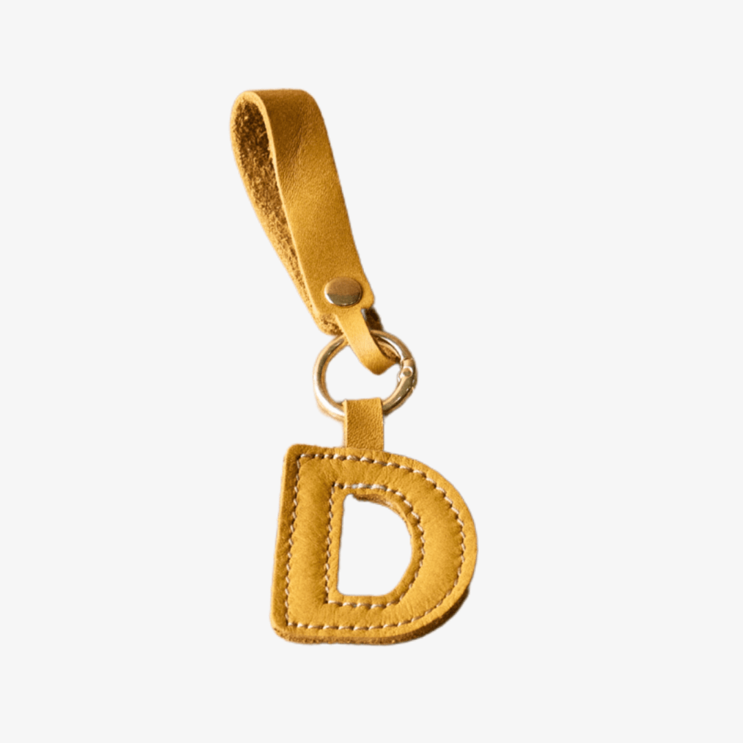 Thandana Leather Letter Key Ring - KaryKase
