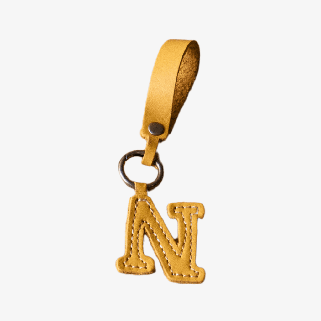 Thandana Leather Letter Key Ring - KaryKase
