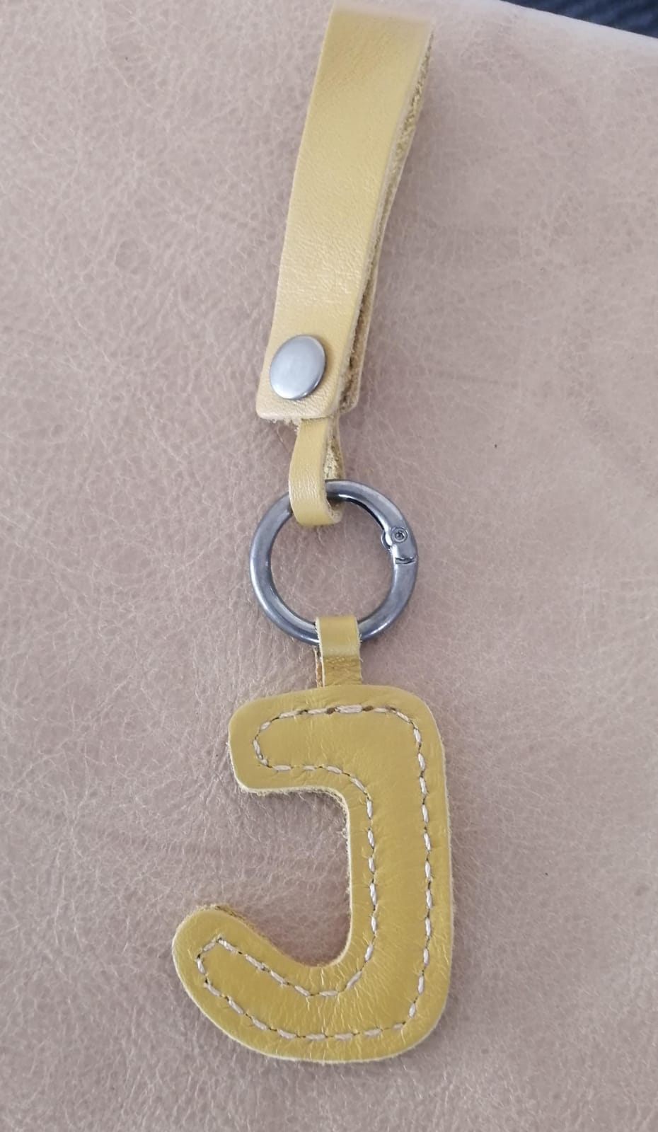 Thandana Leather Letter Key Ring - KaryKase