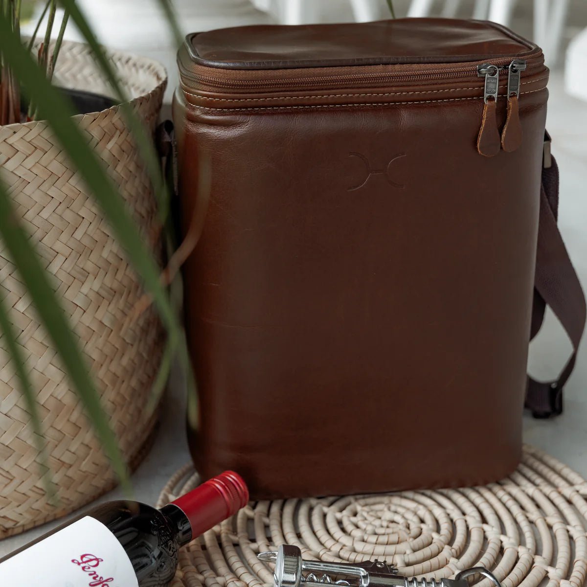 Thandana Leather Long Tom Wine Cooler - KaryKase