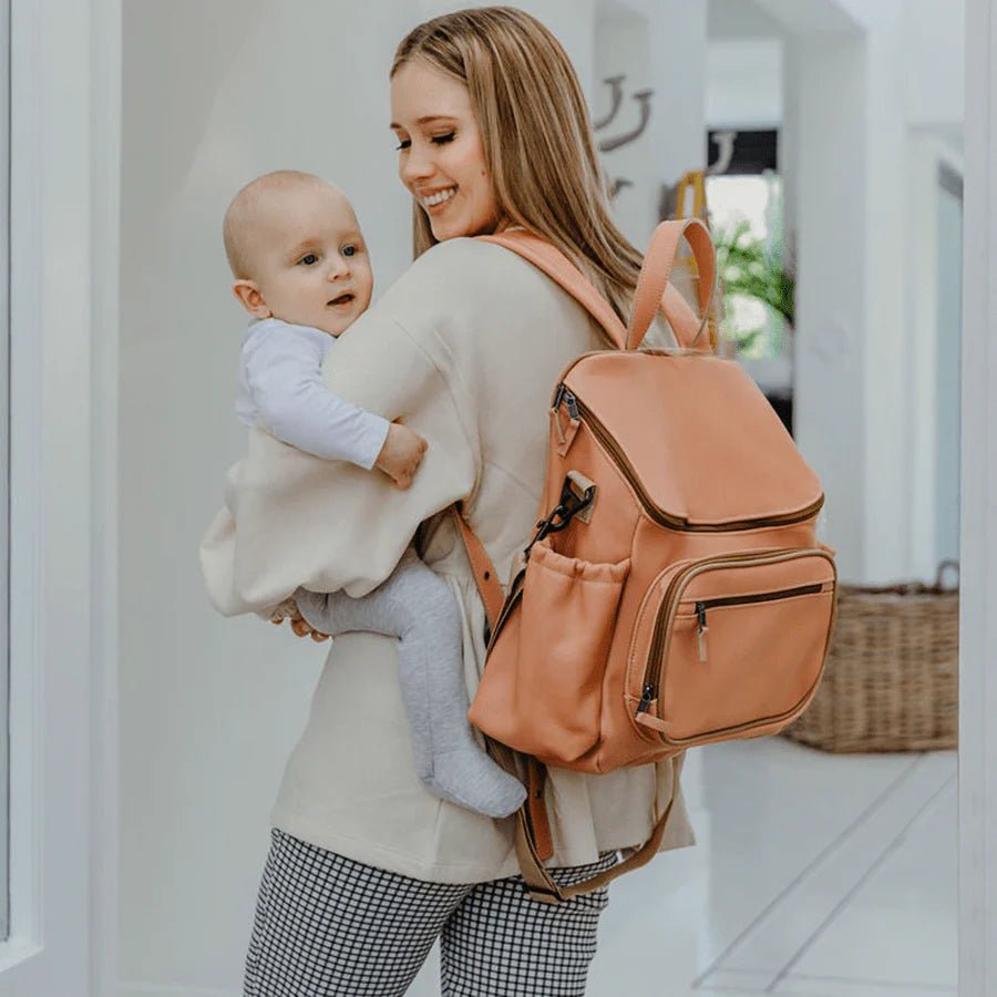 Thandana Leather Nappy Backpack - KaryKase