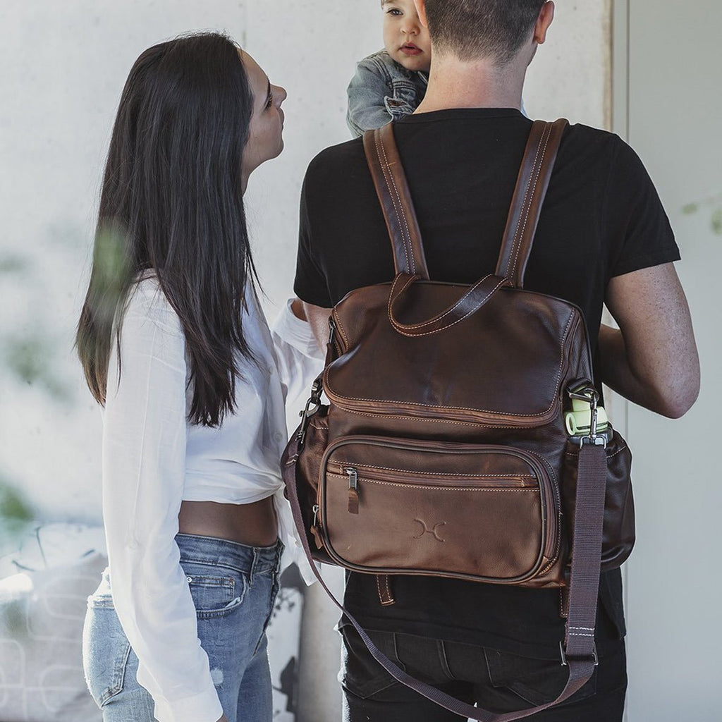 Thandana Leather Nappy Backpack - KaryKase